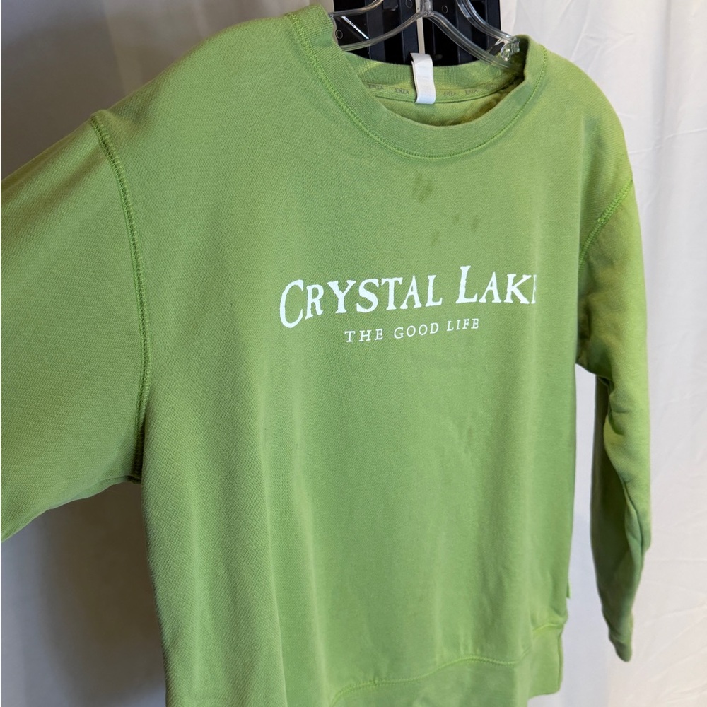 Crystal Lake‎ Vibrant Green Crew Neck Sweater - Picture 2 of 4
